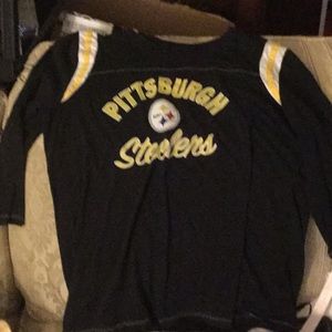 NFL Steelers 3/4 sleeved T shirt